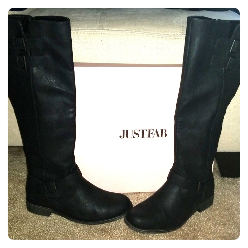 NEW High black boots size 7
